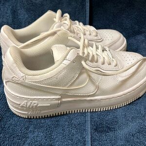 Women’s white Air Force ones